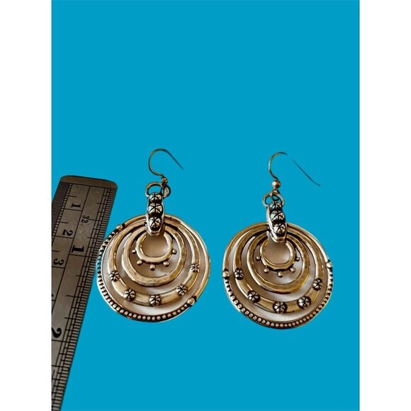 Brighton Destiny Earrings Silver Plated New. Dangle Earrings - Picture 6 of 7